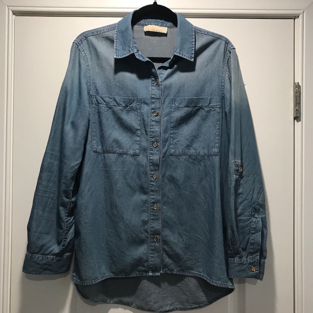 Michael Kors Chambray Button Up - image 4
